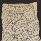 Mbuti Pygmy Painting on Bark Cloth