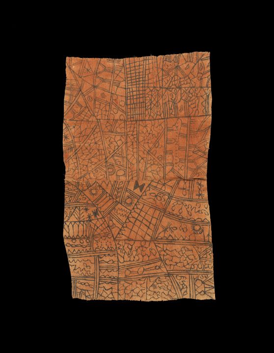 Mbuti Painting on Bark Cloth