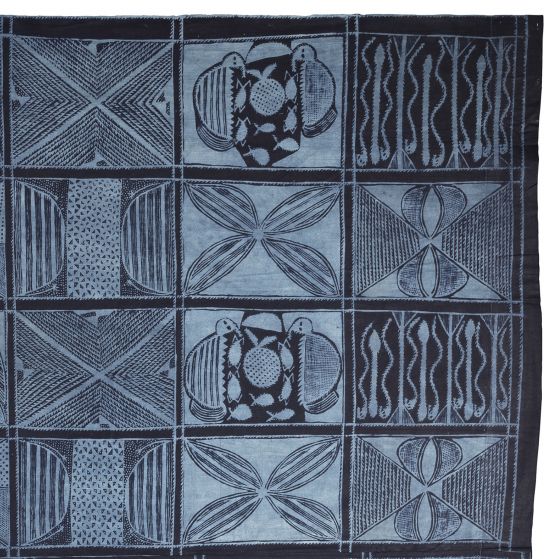 Adire Eleko Olokun Woman’s Wrapper