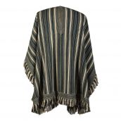 "Thousand Stripes Poncho"