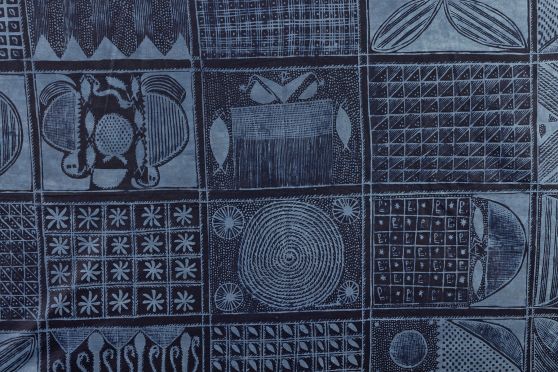 Adire Eleko Olokun Woman’s Wrapper