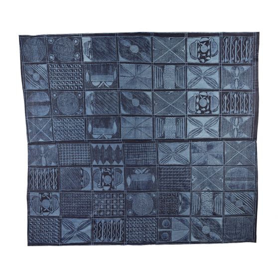 Adire Eleko Olokun Woman’s Wrapper