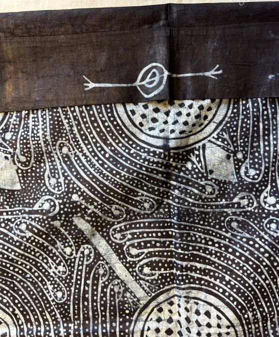 click to enlarge Adire Eleko Woamn's Wrapper, Yoruba